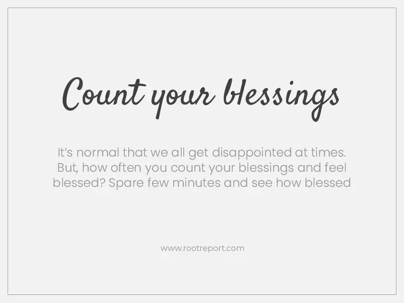 count your blessings three word quotes
